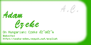 adam czeke business card